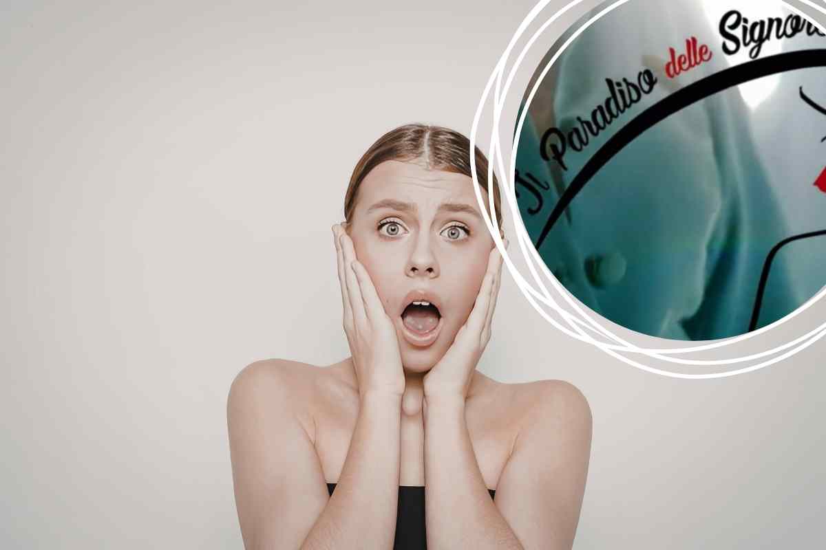 donna che guarda stupita Il Paradiso delle Signore