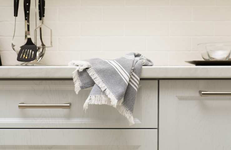 strofinaccio da cucina grigio