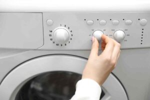 serie di tasti sulla lavatrice